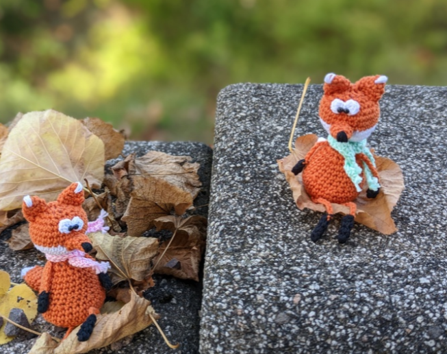 Häkelanleitung Fuchs Kantenhocker