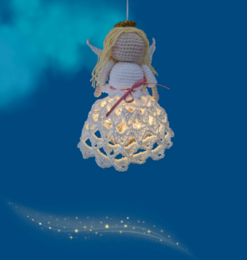 Häkelanleitung Engel mit Licht