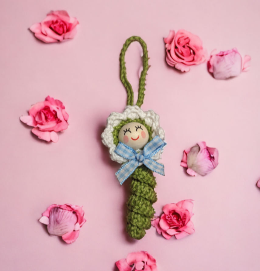 Häkelanleitung Blumenwürmchen