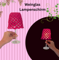 Häkelanleitung Weinglas Lampenschirm