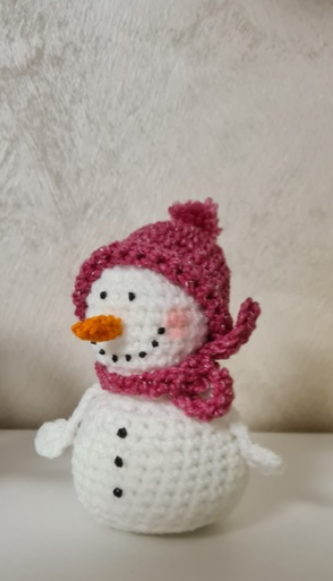 Häkelanleitung Schneemann