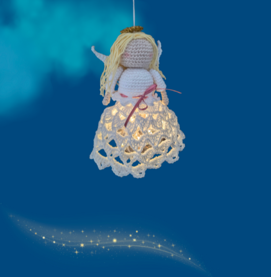 Häkelanleitung Engel mit Licht