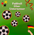 Häkelanleitung Fußball Glasuntersetzer