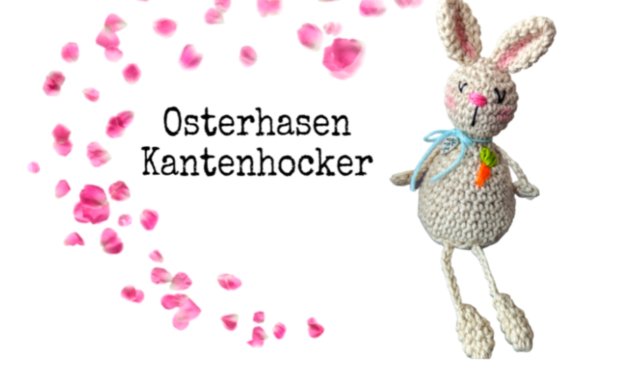 Häkelanleitung Hasen Kantenhocker