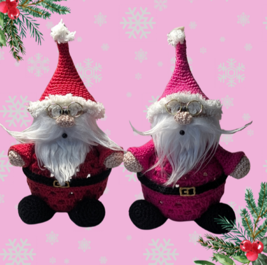 Häkelanleitung Weihnachtsmann befüllbar