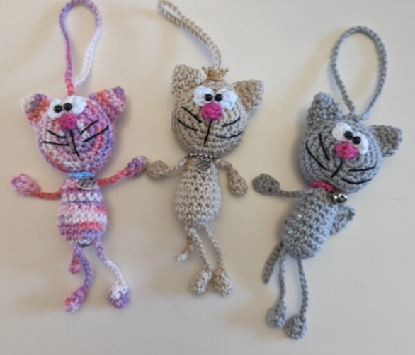 Häkelanleitung Katzenanhänger