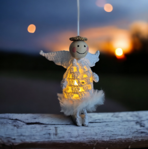Häkelanleitung Schutzengel mit Licht