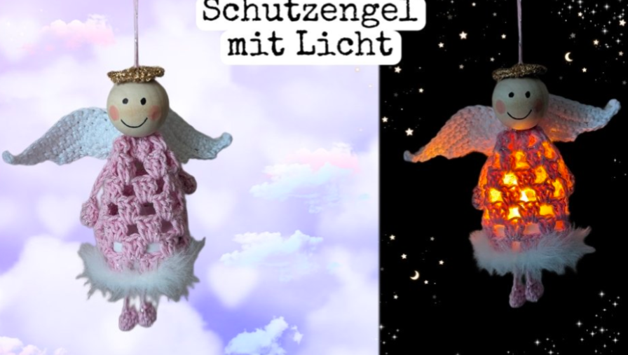 Häkelanleitung Schutzengel mit Licht