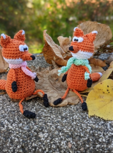 Häkelanleitung Fuchs Kantenhocker