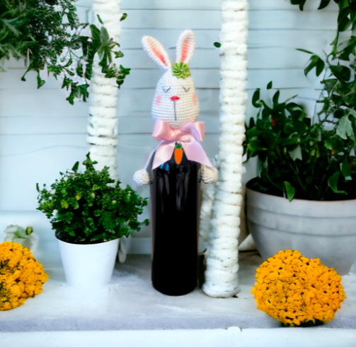 Häkelanleitung Flaschen Hase