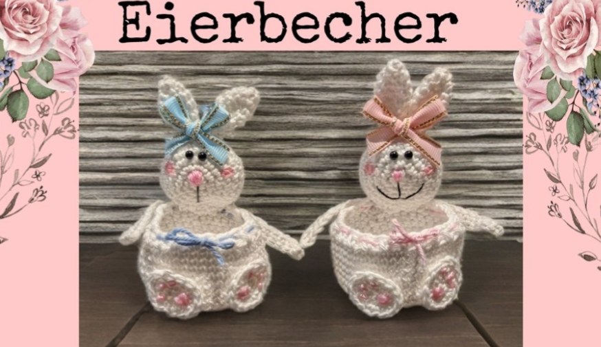 Häkelanleitung Eierbecher Hase
