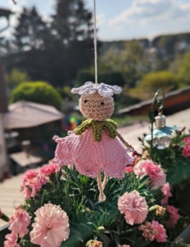 Häkelanleitung Blumenmädchen