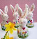 Häkelanleitung kleine Osterhasen