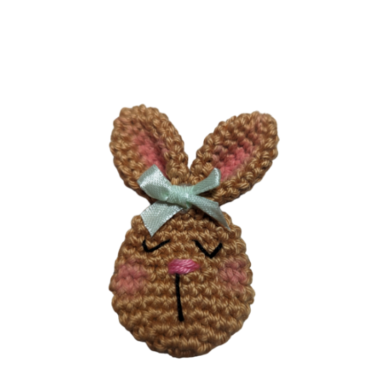 Häkelanleitung Osterhase Serviettenring/Brosche