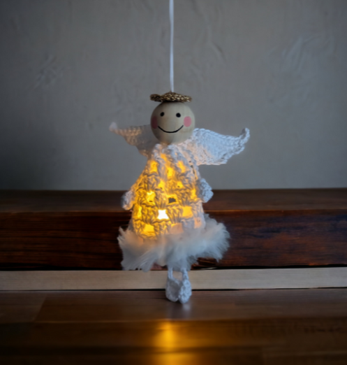 Häkelanleitung Schutzengel mit Licht
