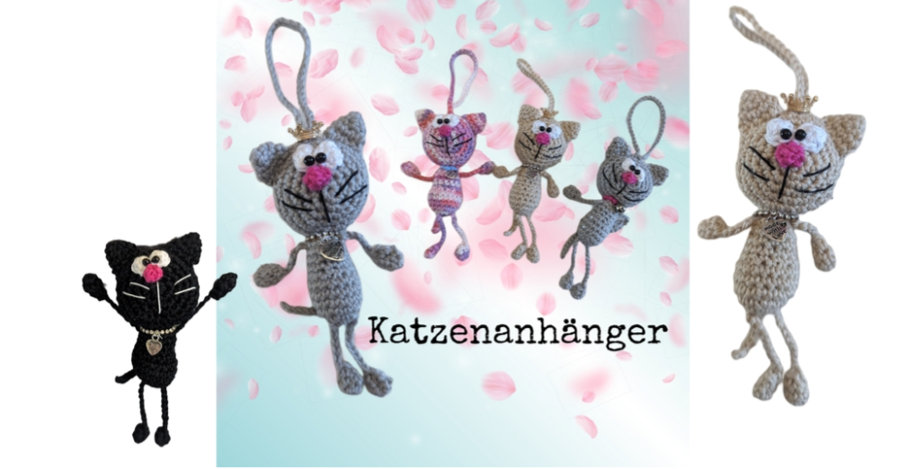 Häkelanleitung Katzenanhänger