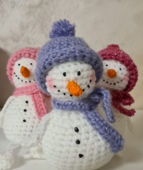Häkelanleitung Schneemann