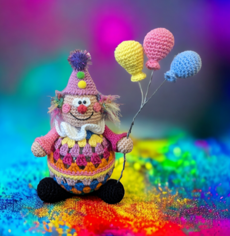 Häkelanleitung Clown befüllbar