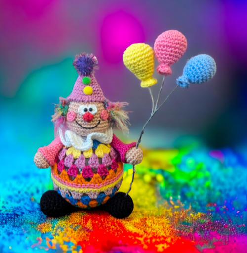 Häkelanleitung Clown befüllbar
