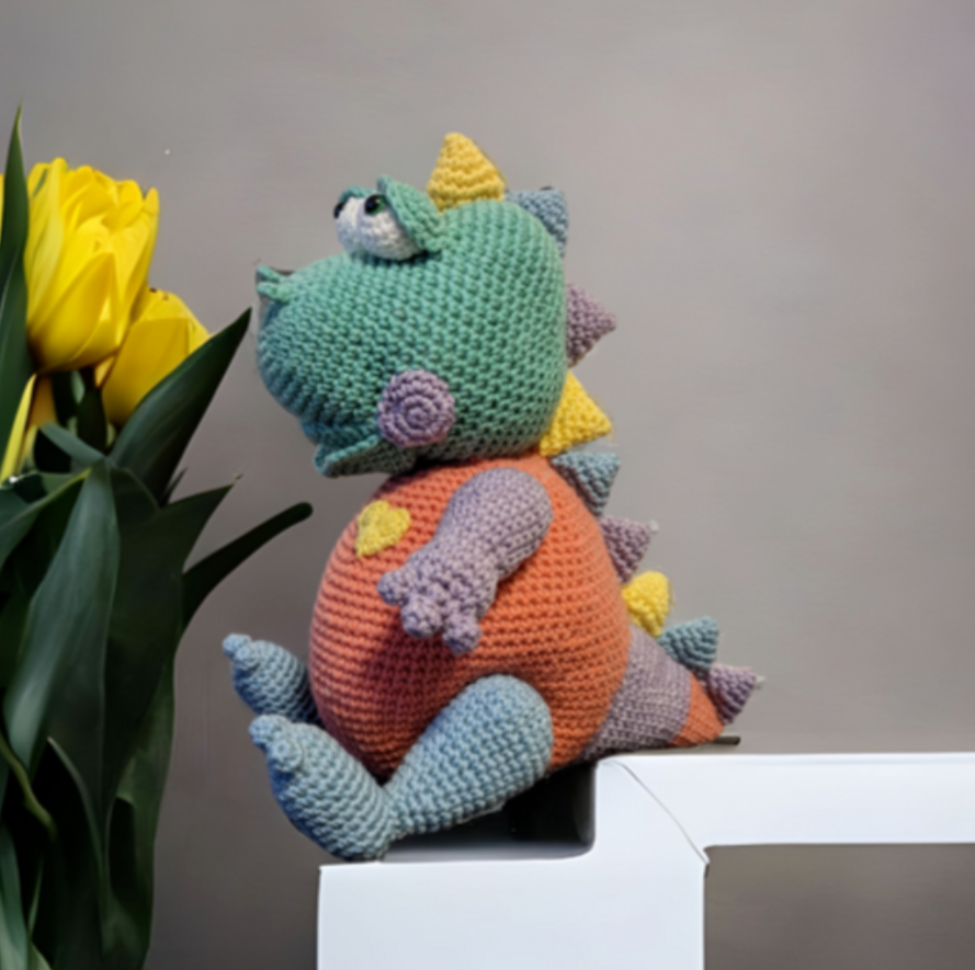 Häkelanleitung Dino-Baby