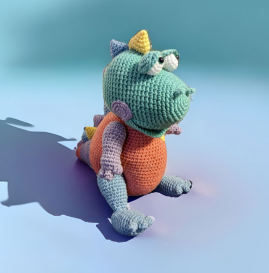 Häkelanleitung Dino-Baby