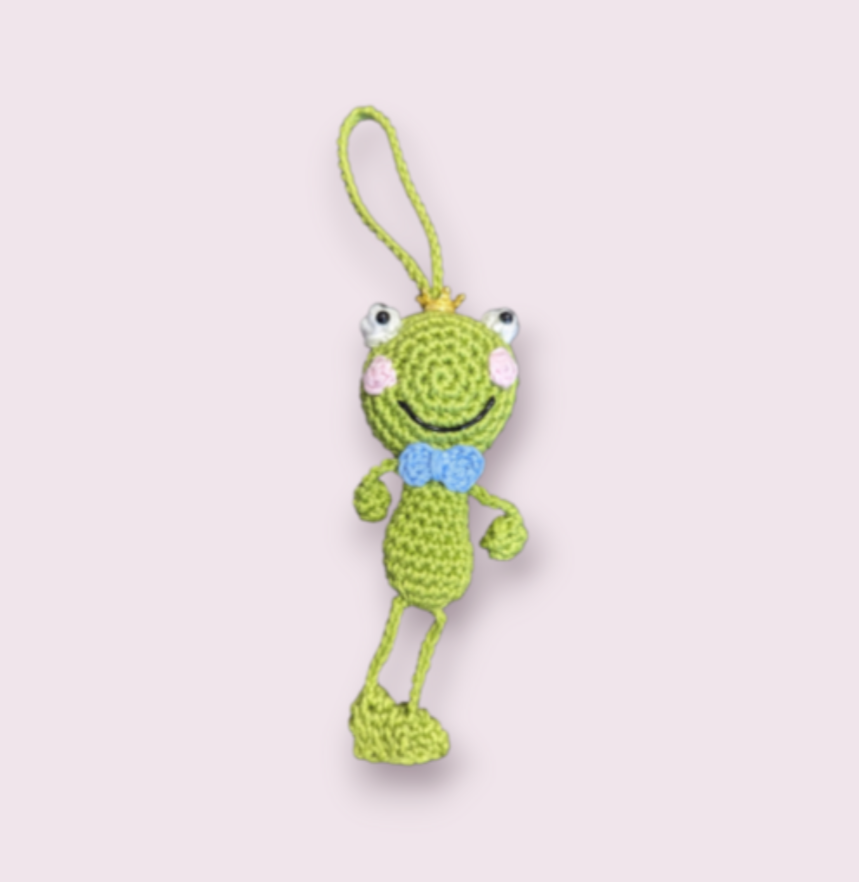 Häkelanleitung Frosch Anhänger