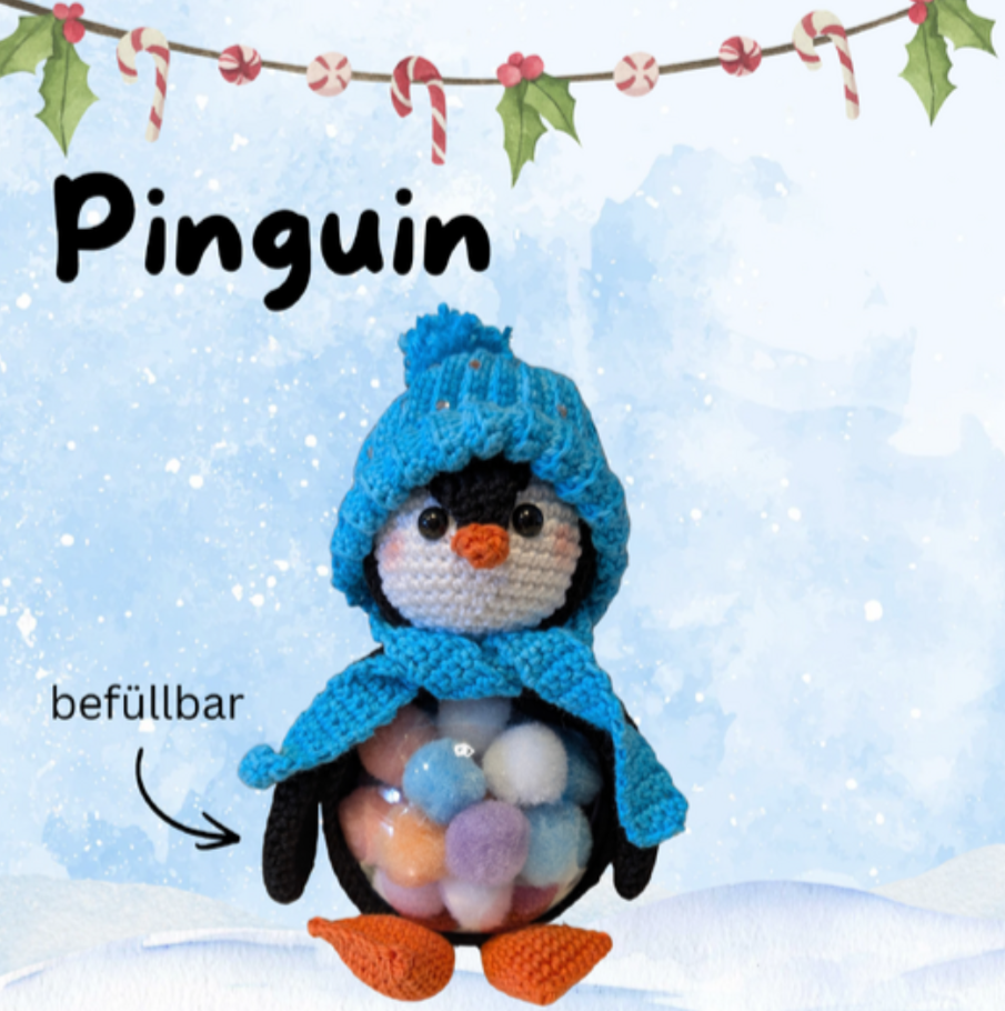 Häkelanleitung Pinguin befüllbar