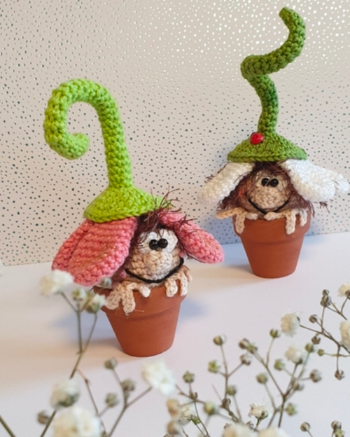 Häkelanleitung Blumen-Kobold