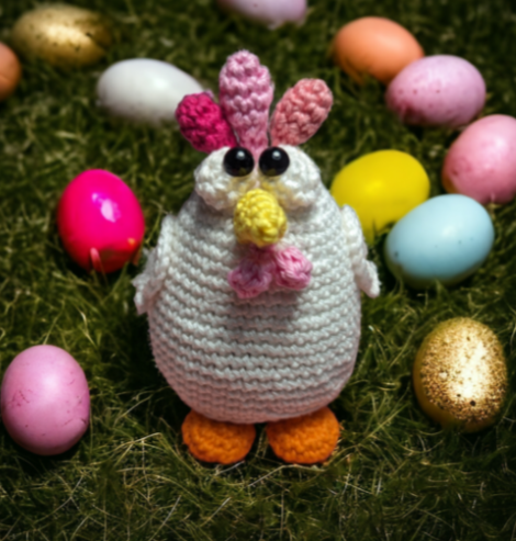Häkelanleitung Huhn