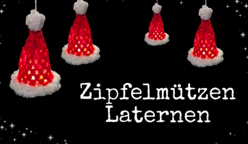 Häkelanleitung Zipfelmützen Laterne