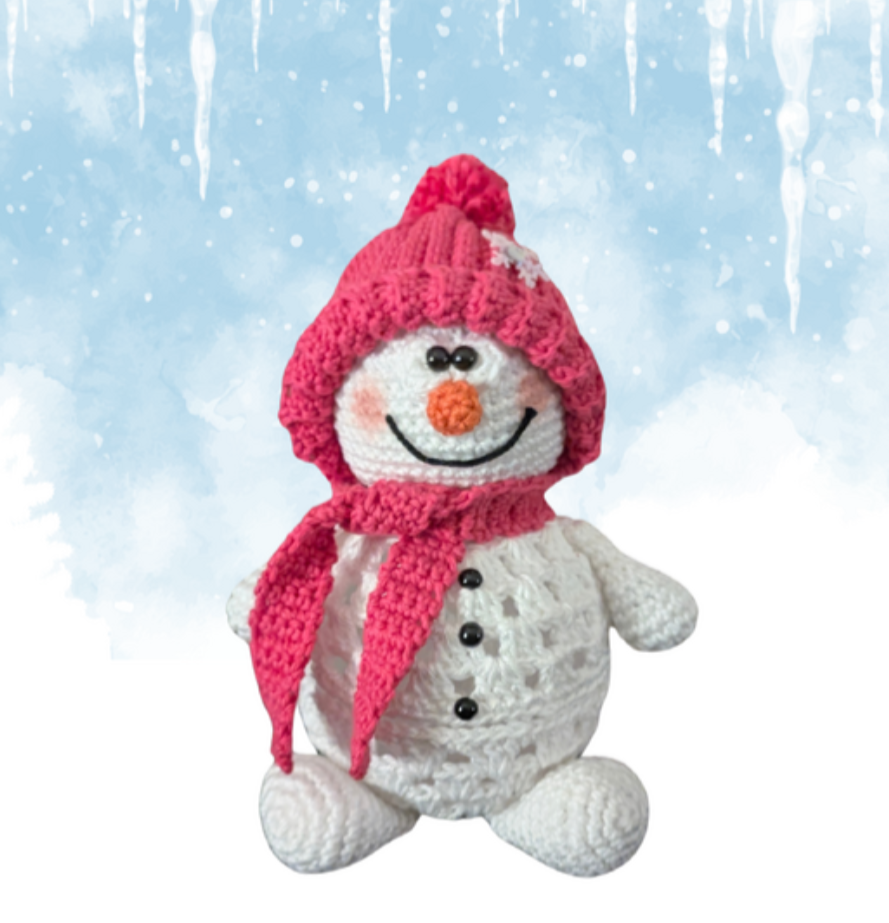 Häkelanleitung Schneemann befüllbar