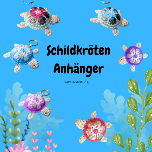 Häkelanleitung Schildkröten Anhänger