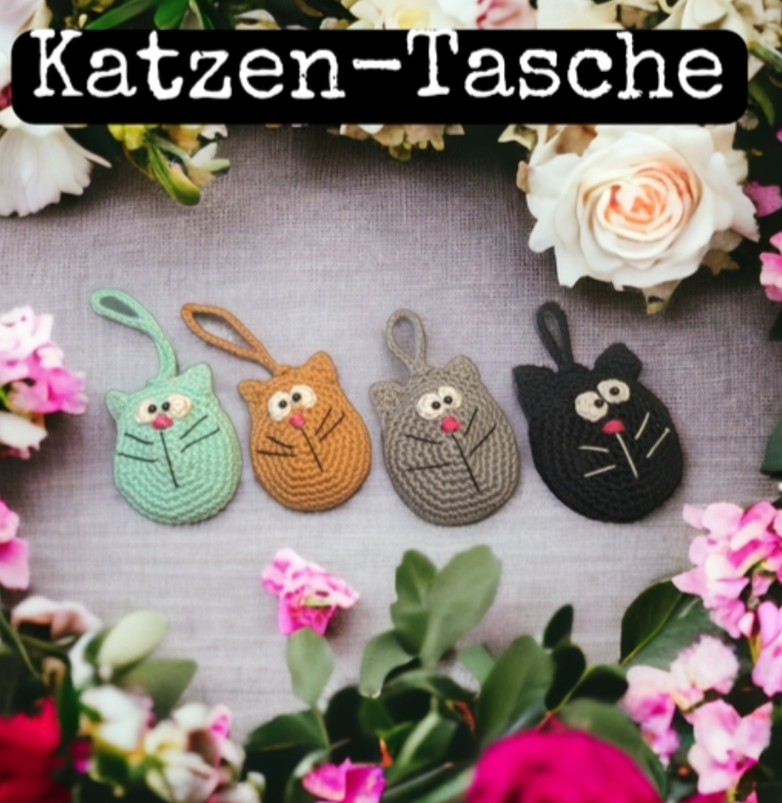 Häkelanleitung Katzen Tasche