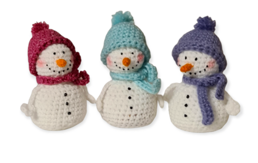 Häkelanleitung Schneemann