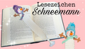 Häkelanleitung Schneemann-Lesezeichen