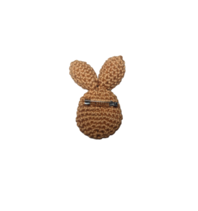 Häkelanleitung Osterhase Serviettenring/Brosche