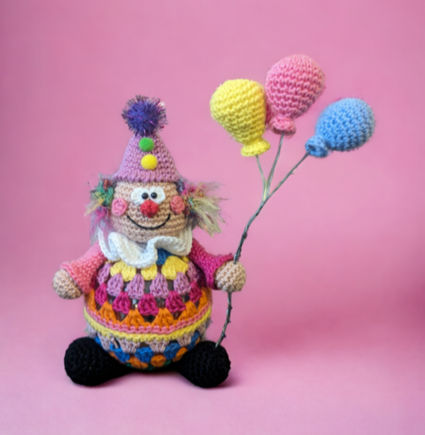 Häkelanleitung Clown befüllbar