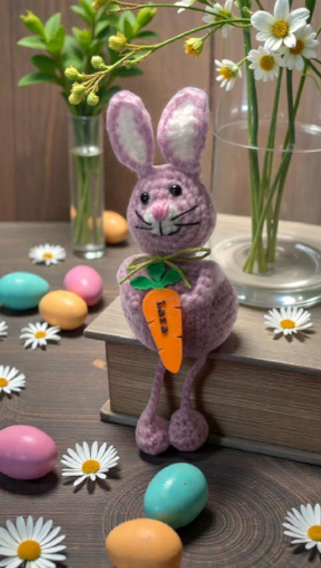 Häkelanleitung Osterhase Kantenhocker