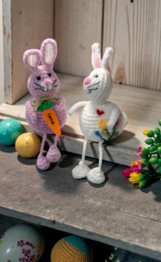Häkelanleitung Osterhase Kantenhocker