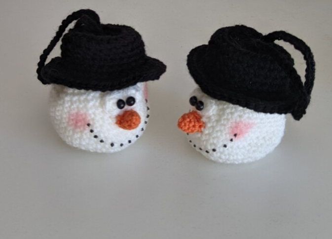 Häkelanleitung Schneemann Kopf