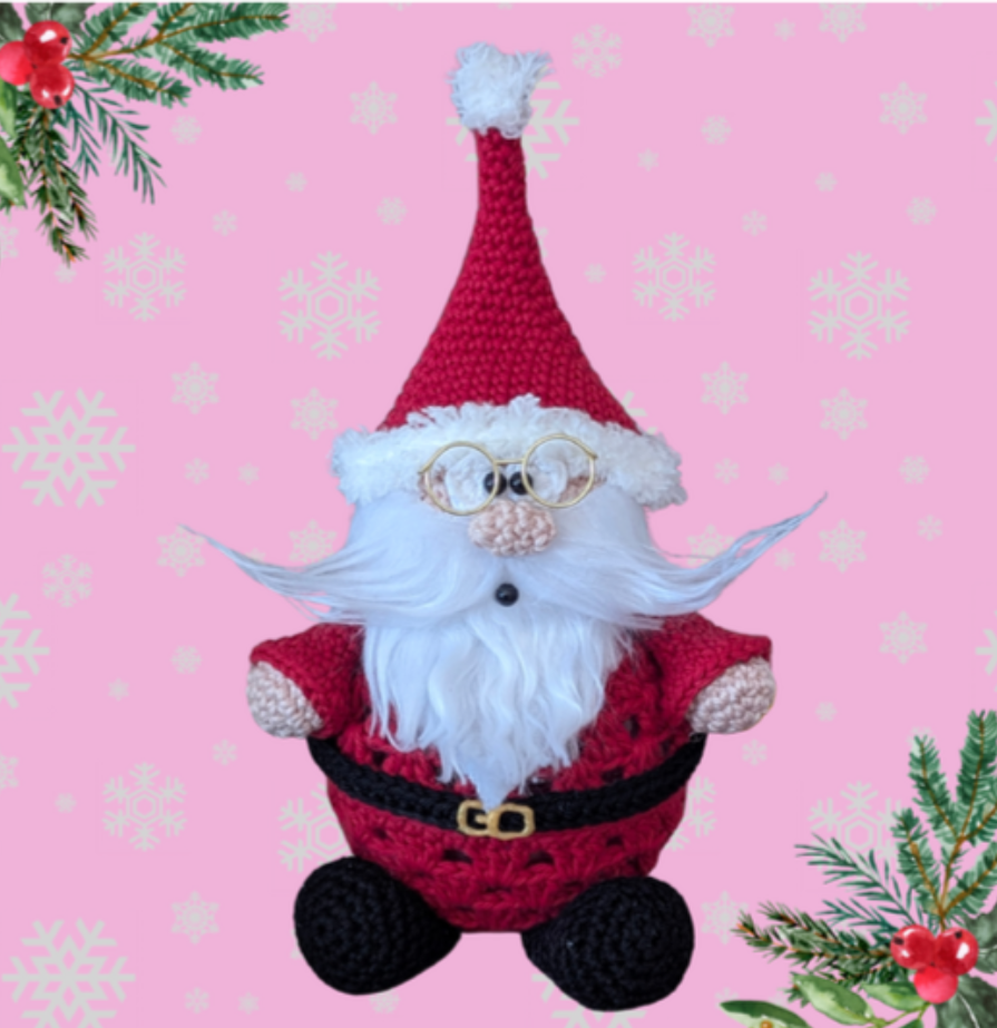 Häkelanleitung Weihnachtsmann befüllbar