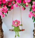 Häkelanleitung Blumenkantenhocker