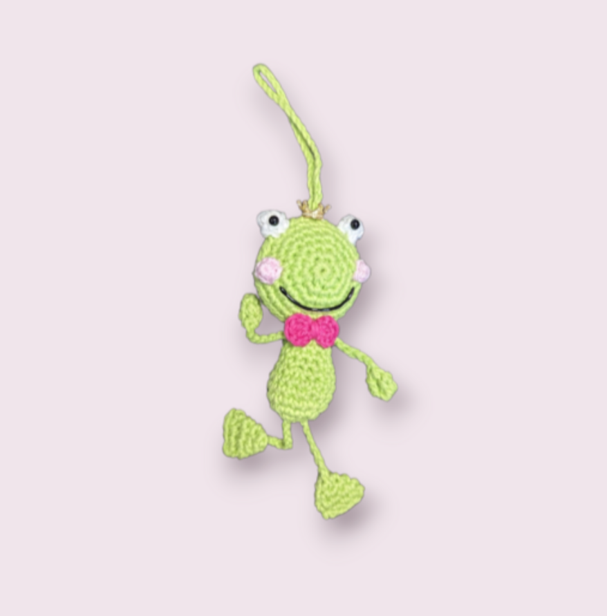 Häkelanleitung Frosch Anhänger
